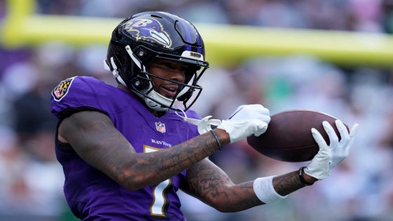 Ravens, wide receiver Rashod Bateman agree to contract extension through 2026