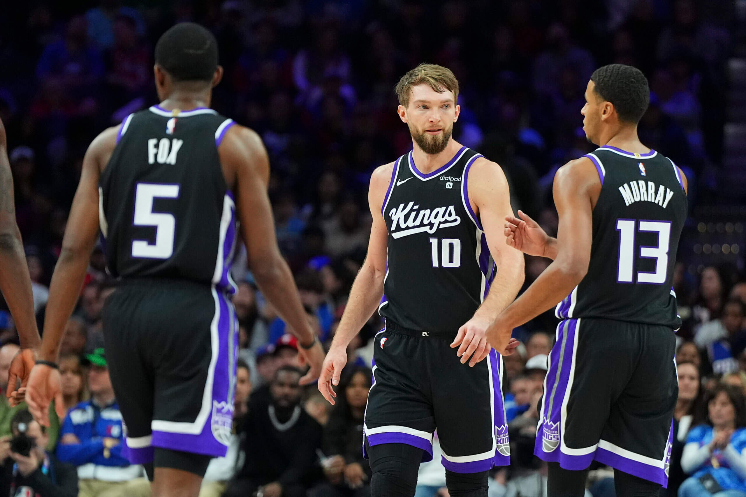 (Photo of De'Aaron Fox, Domantas Sabonis and Keegan Murray: Mitchell Leff/Getty Images)