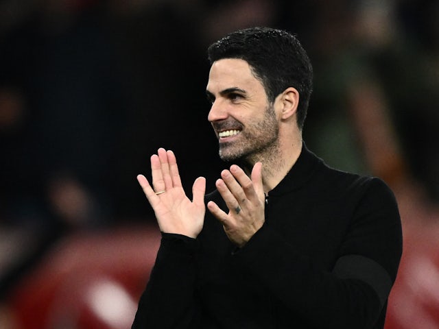 Arsenal manager Mikel Arteta pictured on April 23, 2024