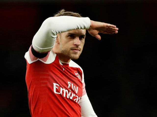 Aaron Ramsey in action for Arsenal on January 1, 2019