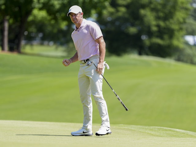 Rory McIlroy during final round of Wells Fargo Championship on May 12, 2024.