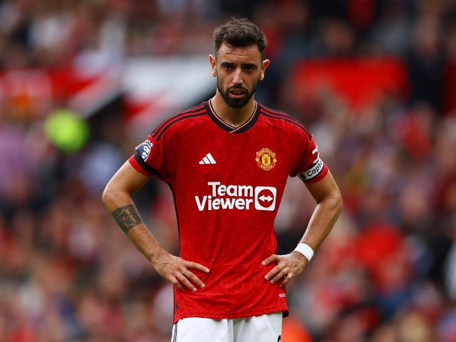 Manchester United's Bruno Fernandes pictured on September 16, 2023