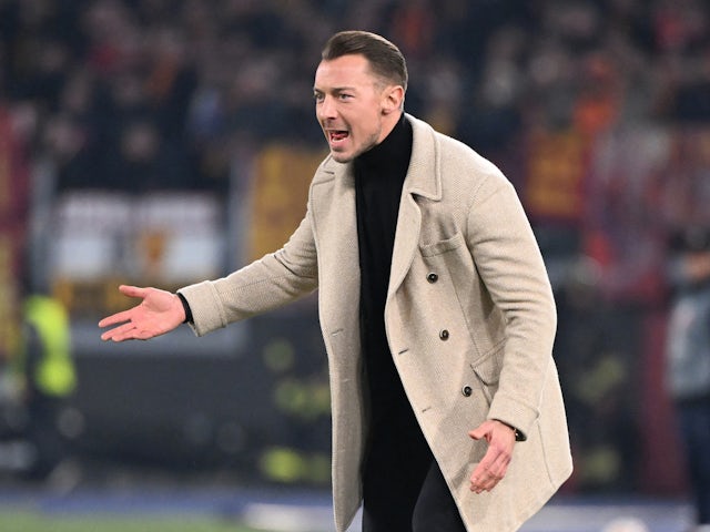 FC Salzburg coach Matthias Jaissle reacts on February 23, 2023