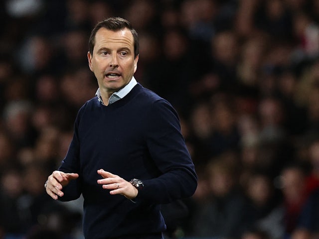 Rennes coach Julien Stephan reacts on April 3, 2024