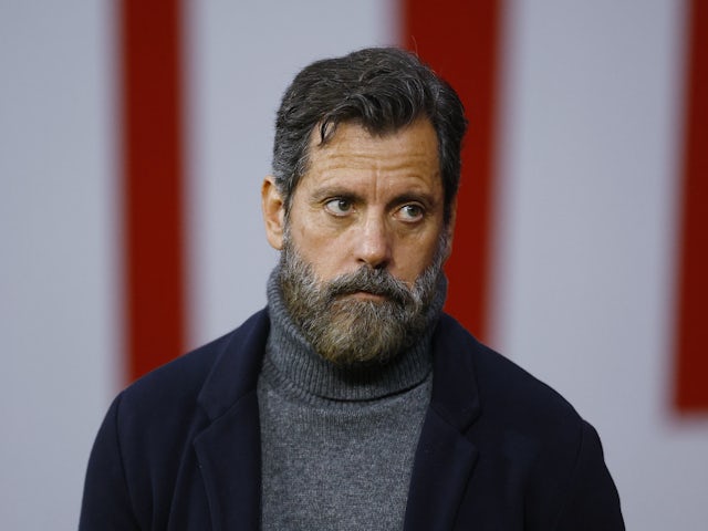Sevilla coach Quique Sanchez Flores before the match on January 25, 2024