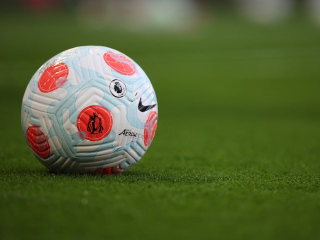 A general shot of a football from May 2022