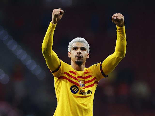 Barcelona centre-back Ronald Araujo on March 17, 2024