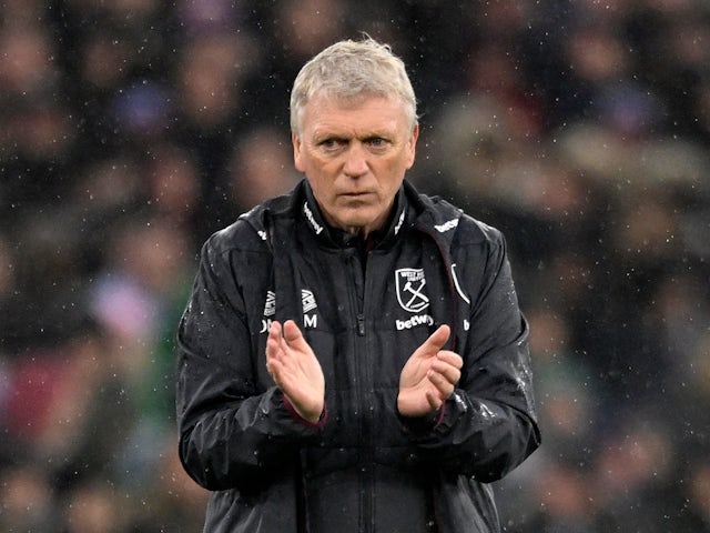 West Ham United manager David Moyes pictured on March 10, 2024