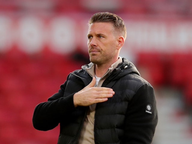 Luton Town manager Rob Edwards after the match on October 21, 2023