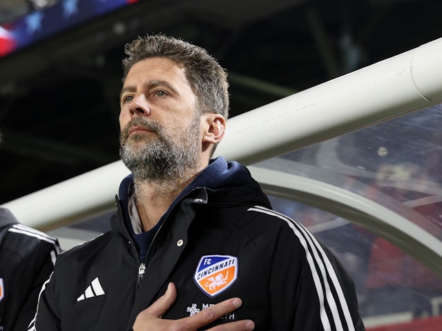 FC Cincinnati head coach Pat Noonan before the game on March 3, 2024