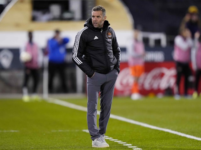 Houston Dynamo FC head coach Ben Olsen looks on on March 24, 2024