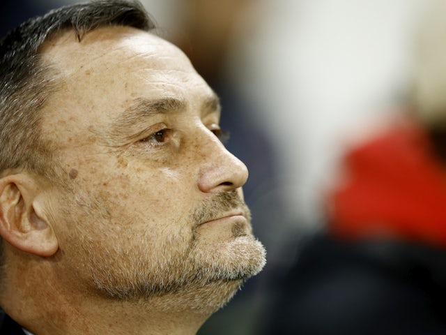 Lens coach Franck Haise on February 15, 2024