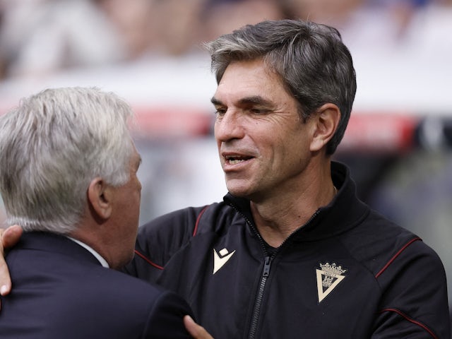 Cadiz coach Mauricio Pellegrino before the match on May 4, 2024