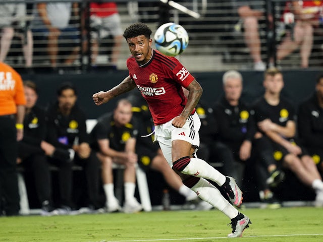 Manchester United forward Jadon Sancho on July 30, 2023