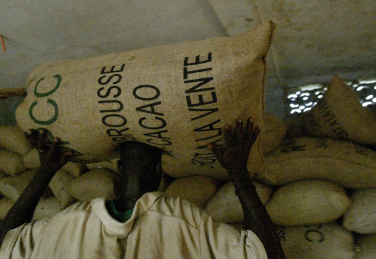 Cocoa farmer in Ivory Coast