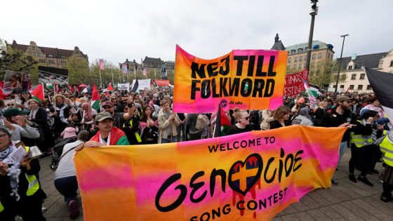 Protesters rally in Sweden against Israel’s participation in Eurovision | Israel War on Gaza News