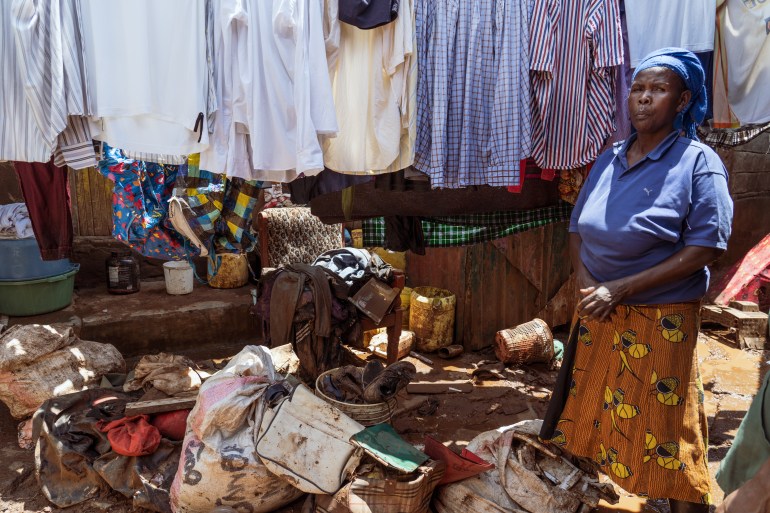 A Kenyan woman who survived the floods