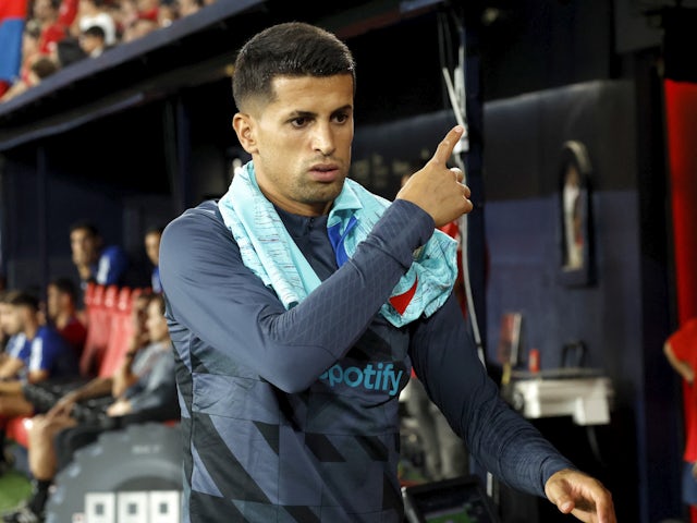 Barcelona's Joao Cancelo before the match on September 3, 2023