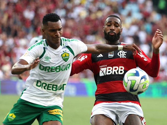 Matheus Alexandre in action for Cuiaba in December 2023