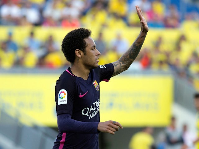 Neymar in action for Barcelona on May 14, 2017