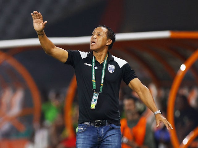 Cape Verde coach Pedro Leitao Brito reacts on February 3, 2024