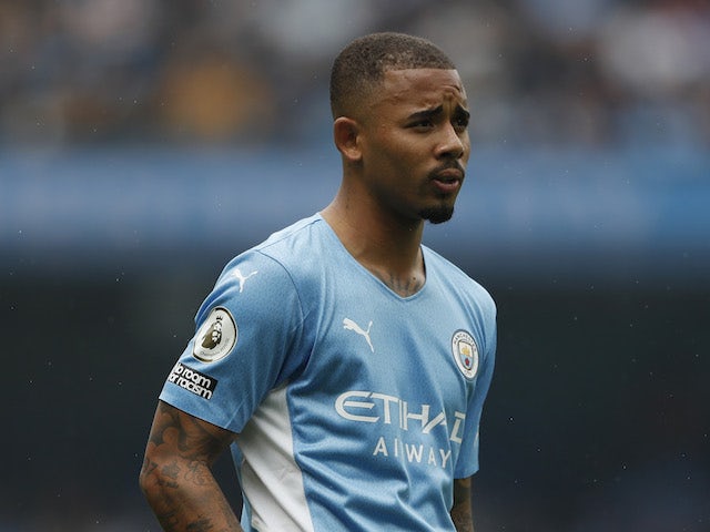 Manchester City striker Gabriel Jesus pictured on August 21, 2021