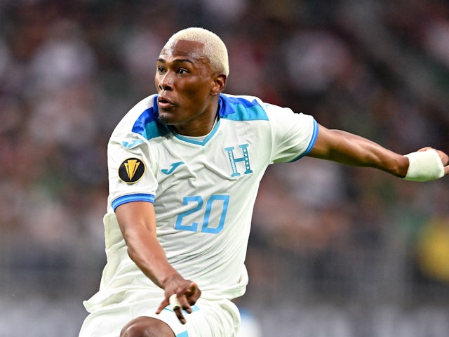 Deiby Flores with Honduras at 2023 Gold Cup