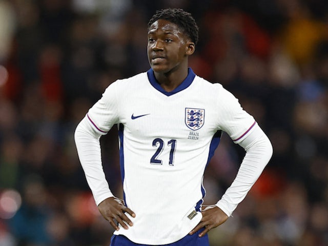 England midfielder Kobbie Mainoo on March 23, 2024