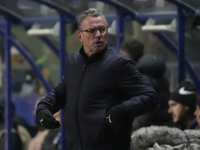 Austria coach Ralf Rangnick reacts on November 16, 2023