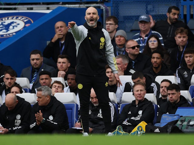 Leicester City manager Enzo Maresca reacts on March 17, 2024