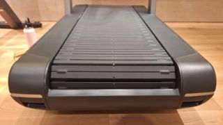 A close up of the Technogym Run running deck