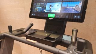 Technogym Run treadmill close up of screen