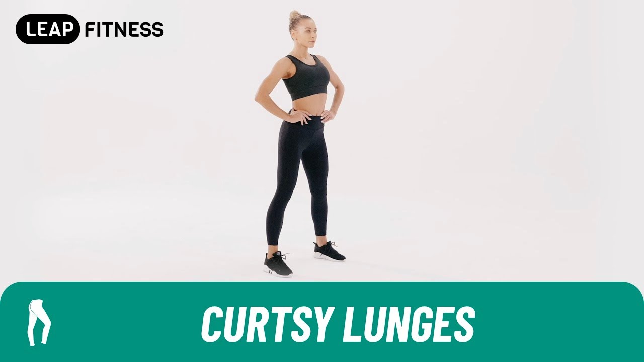 How to Doï¼CURTSY LUNGES - YouTube