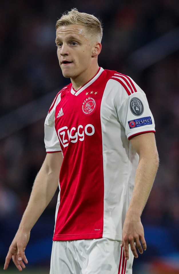 Playmaker Donny van de Beek drew comparisons to Dutch legend Dennis Bergkamp