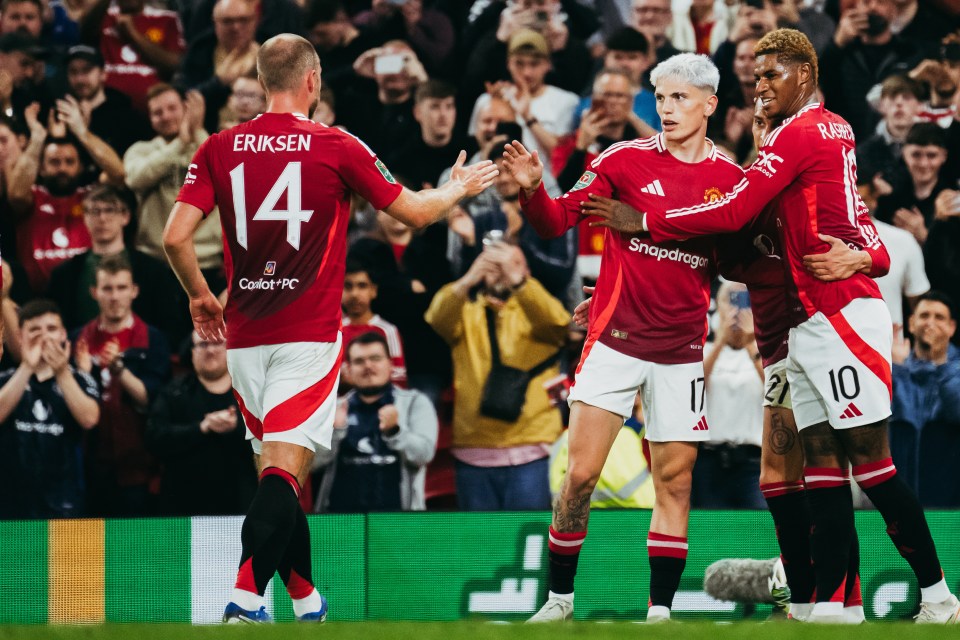 Manchester United fired seven past Barnsley during the fourth round