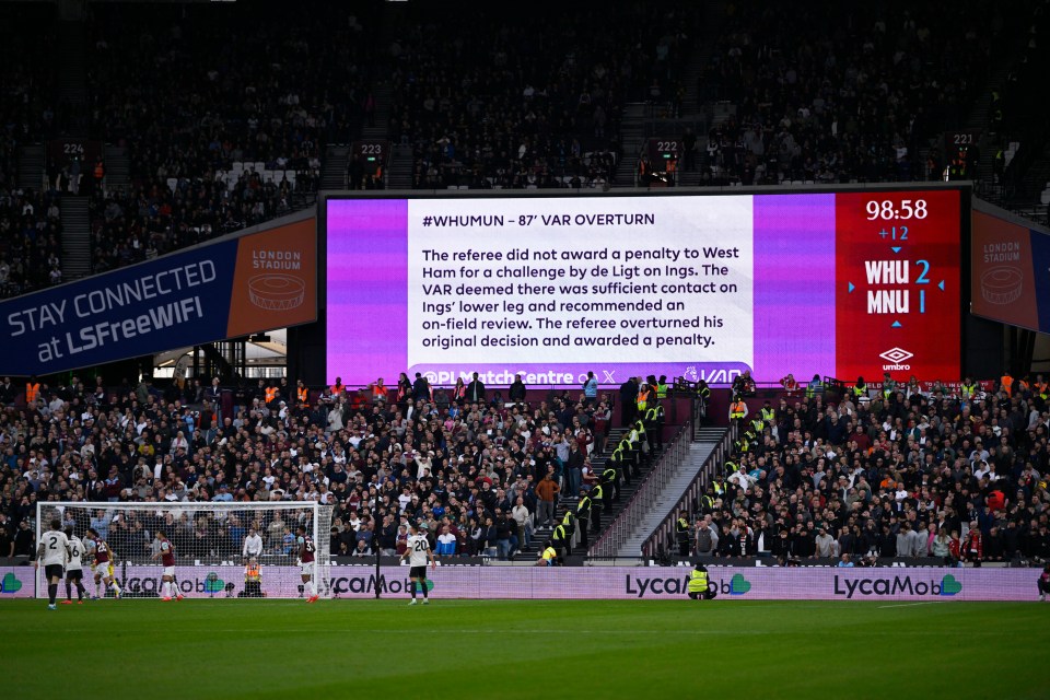 VAR felt there had been sufficient contact on Ing to overturn the decision