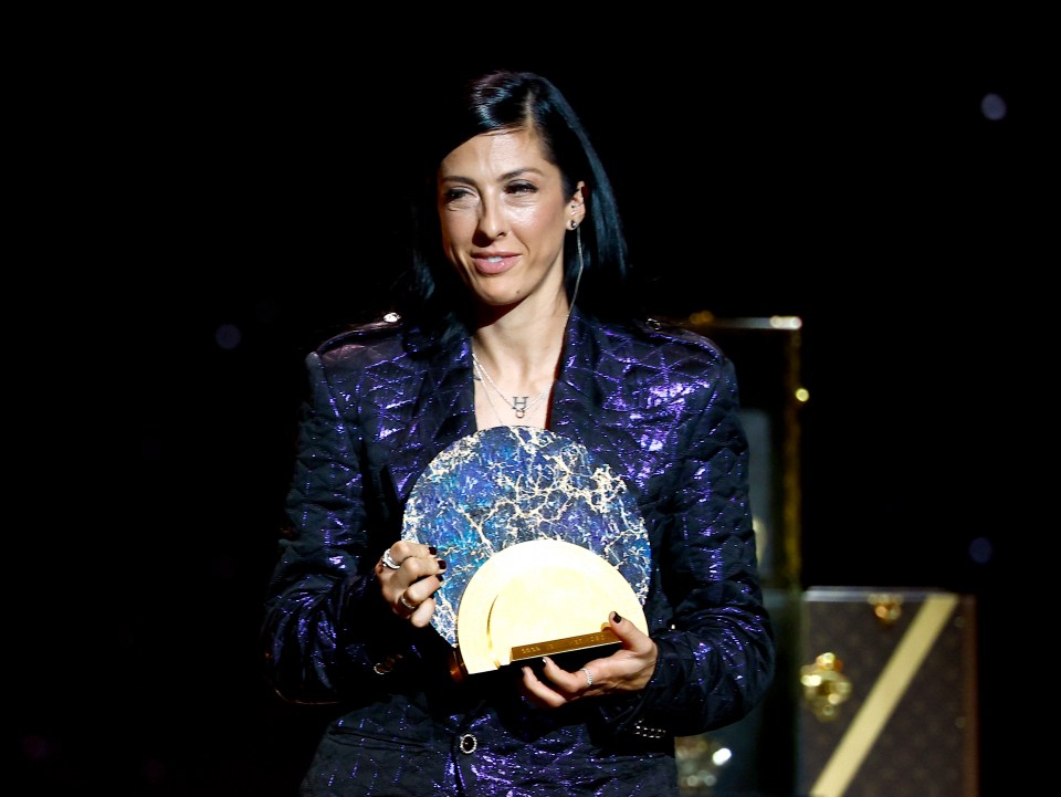 Spanish footballer Jennifer Hermoso got the first standing ovation of the night as she won the Socrates award