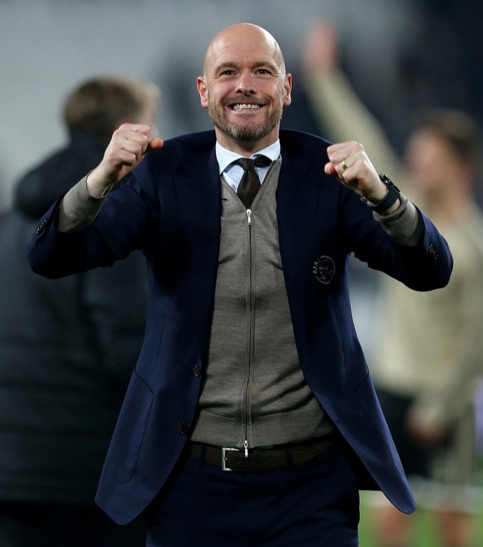 Ajax manager Erik ten Hag led Ajax to plenty of success during his tenure