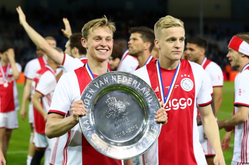 Frenkie de Jong and Donny van de Beek were two stars of that young Ajax team