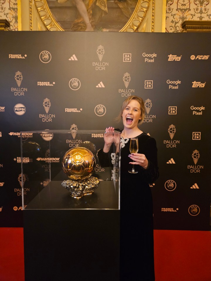Ellie at the awards in Paris