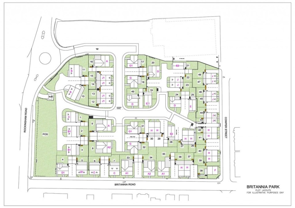 There are plans for some 49 houses on the estate