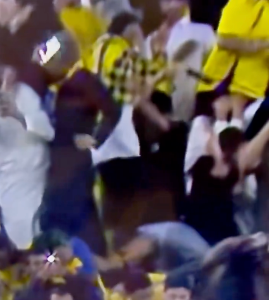 The kid saw his phone go flying out of his hand