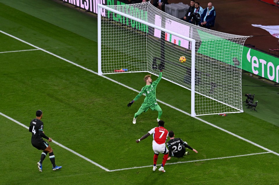 Bukayo Saka put Arsenal ahead with a thunderous strike