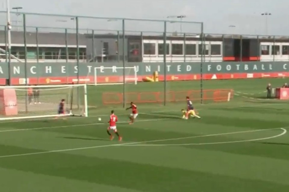 Chido Obi-Martin scored after just 11 seconds for Man Utd U18s