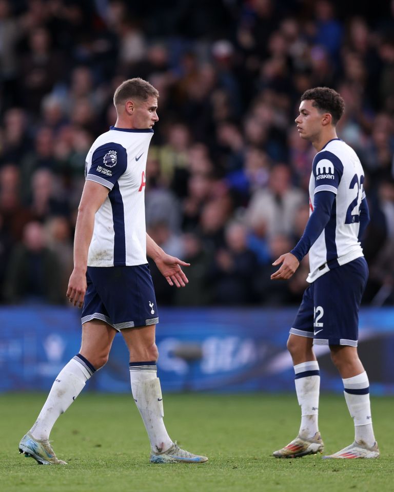 Micky van de Ven was caught out for the goal