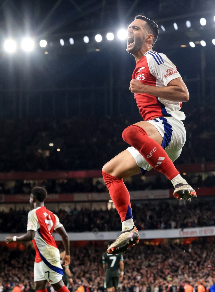 Mikel Merino also scored his first Arsenal goal