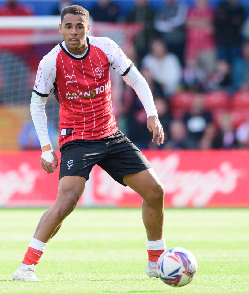 The midfielder arrived at Lincoln from St Mirren in January 2023