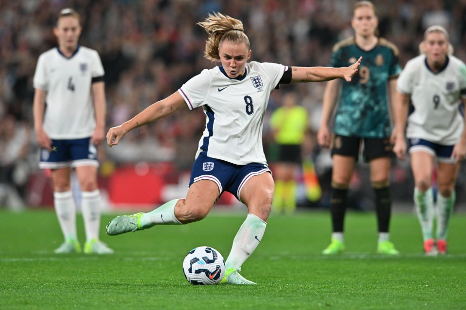 The Lioness midfielder netted two first-half goals during England's 4-3 loss to Germany at Wembley