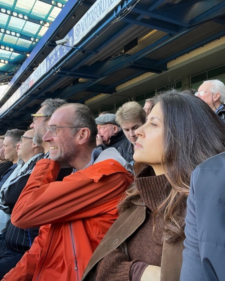 But the former Chelsea chief was in amongst the fans
