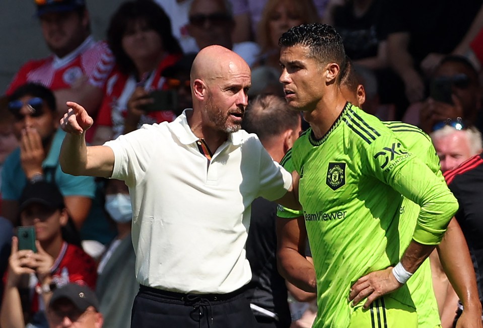 Cristiano Ronaldo sent a youngster to get his boots after being banned from Man Utd's dressing room by Erik ten Hag